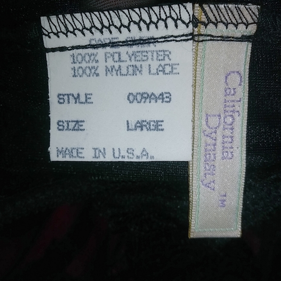 California Dynasty L Underwire Lace Trimmed Ribbon Lace Up Front Teddy Lingerie - Picture 9 of 10